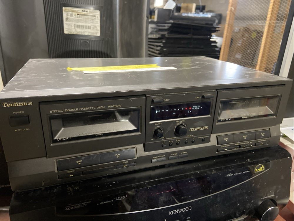 Vintage 90s Technics RS-TR210 Stereo Cassette Deck Tested Partially Working Read