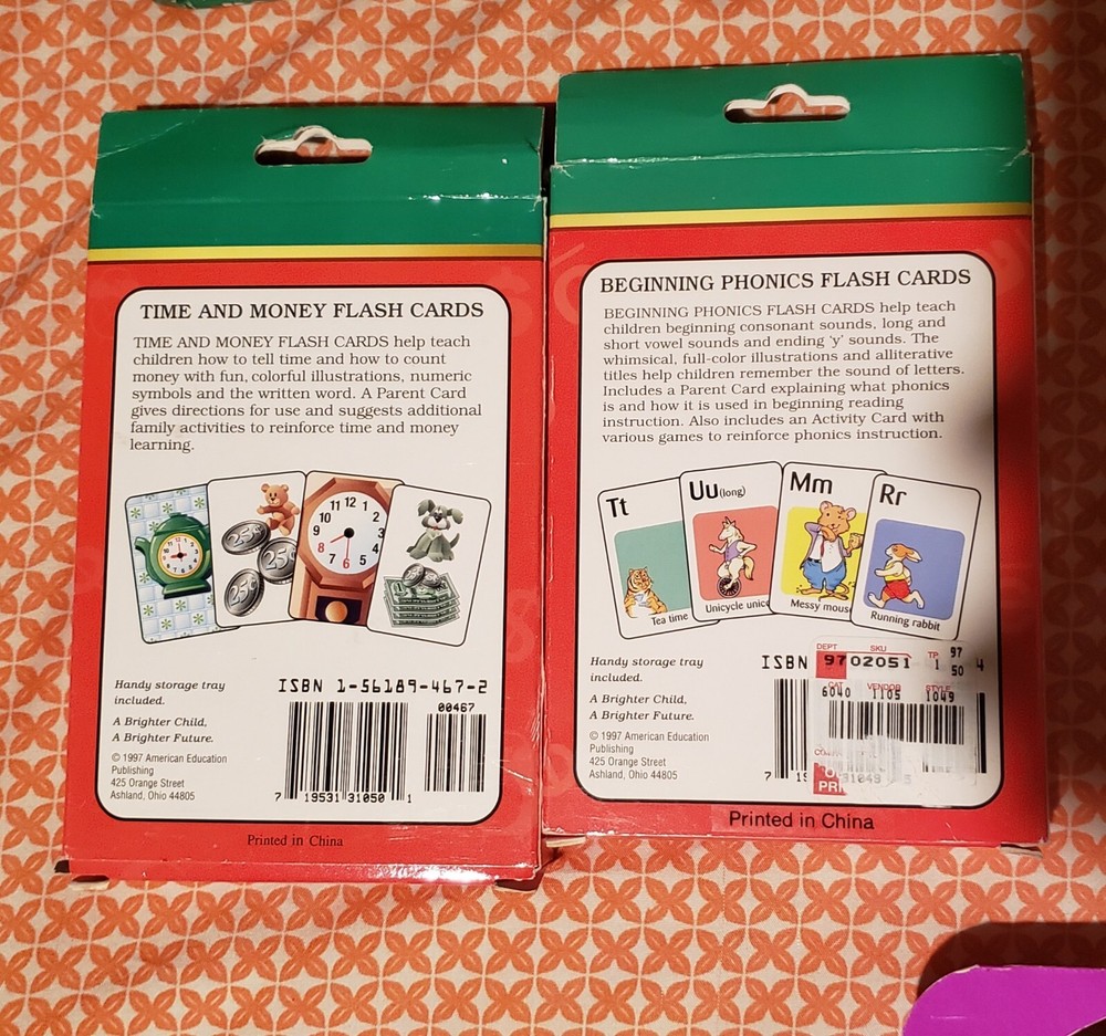 Vintage Flash Cards. Multiple Learning Cards. Phonics. Teachers Bundle!