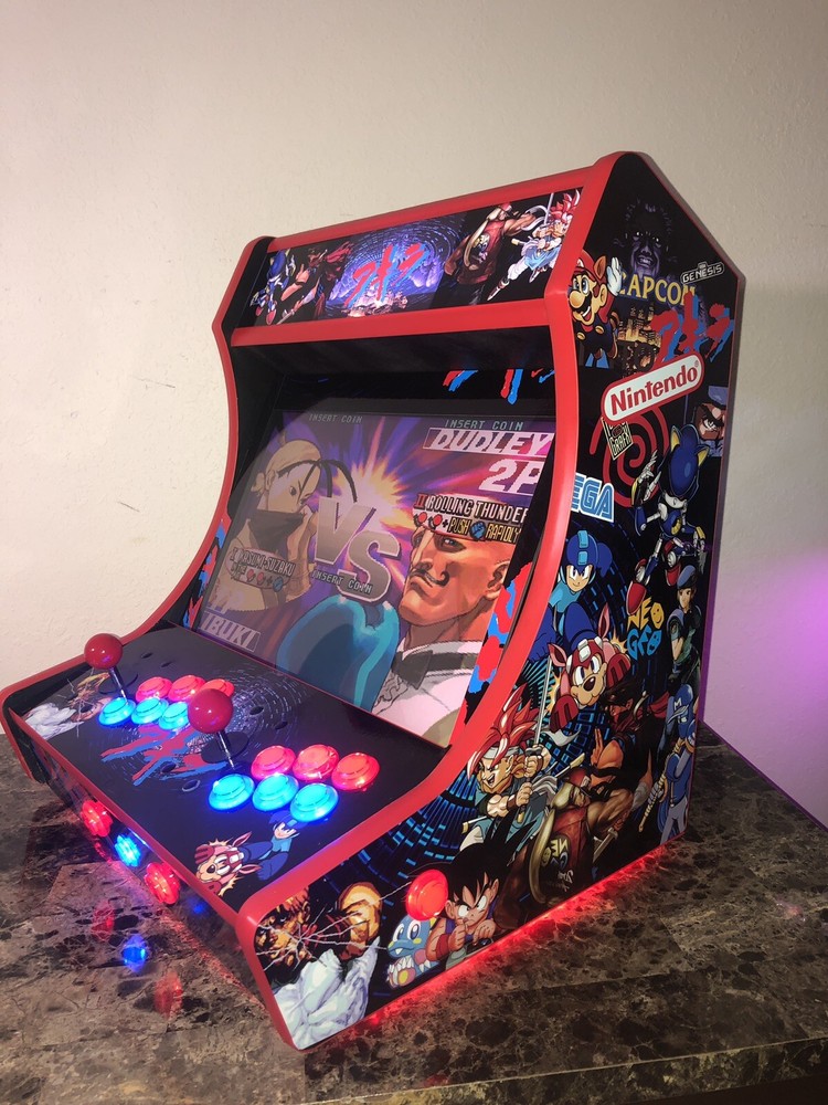 THE ULTIMATE CUSTOM Multicade Tabletop Bartop Arcade Cabinet Raspberry pi build