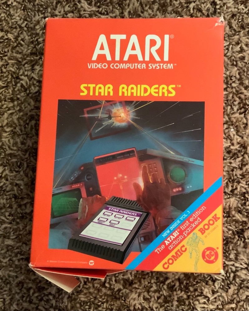 Vintage Atari 2600 Console And 11 Games 2 joysticks NOT TESTED
