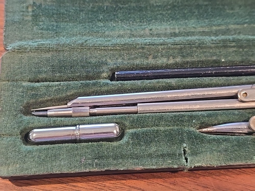 Vintage Drafting Engineering Technical Drawing Set In case Germany Dietzgen?