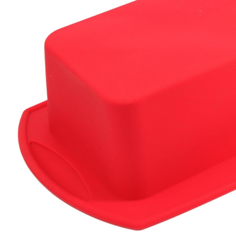 2 Silicone Bread Toast Molds Nonstick Oven Baking Pan Durable Red