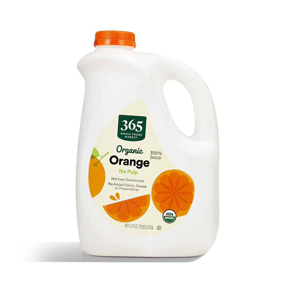 , Organic Pulp Free Orange Juice, 89 Fl Oz