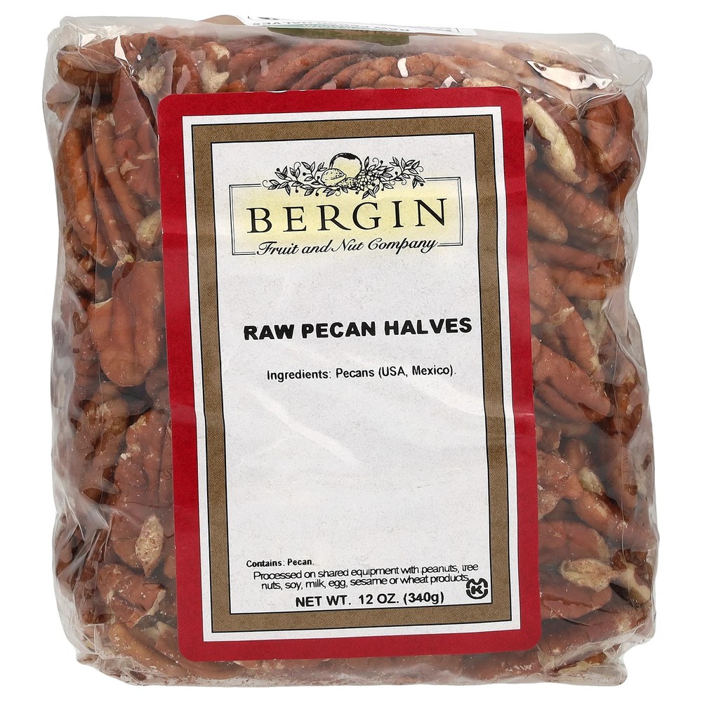 Raw Pecan Halves, 12 oz (340 g)