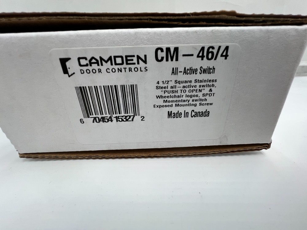 Camden CM-46/4 All Active Access Control Exit Push to Open Button SPDT