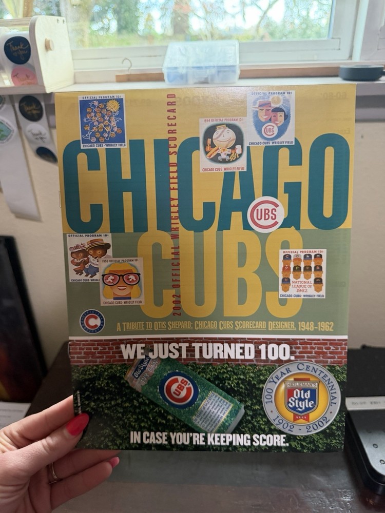 2000, 2002 MLB Chicago Cubs Program Scorecards