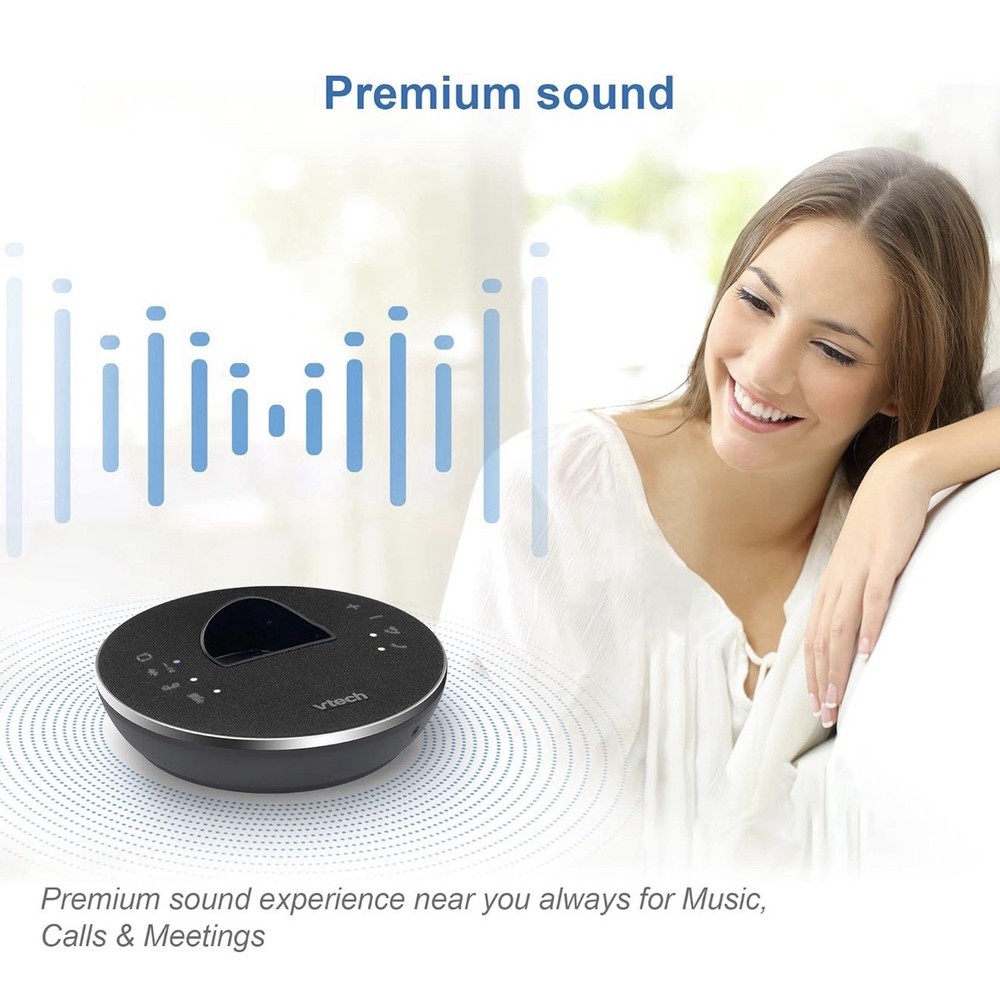 VTech LS6381-2 2 Handset Connect to Cell with Answering System & Bluetooth Black