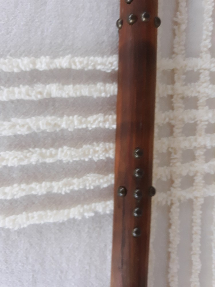 Tomahawk with Smoking Bowl - age Ax - Beads, feather & Studs - AX