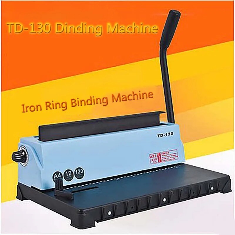 A4 Paper Binder Puncher Machine Binding Machine TD-130 Binding Punching Machine