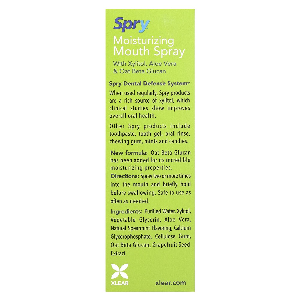 Spry, Moisturizing Mouth Spray, 2 Pack, 4.5 fl oz (134 ml)