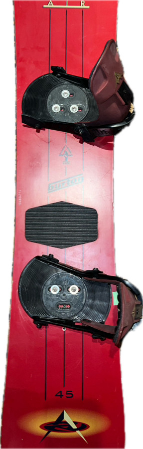 Vintage Burton Air 45 145cm with original bindings needs strap part replacement