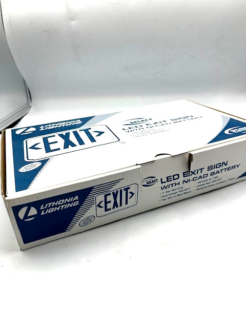 Lithonia Lighting Select LED Exit Sign with Ni-Cad Battery Green Letters