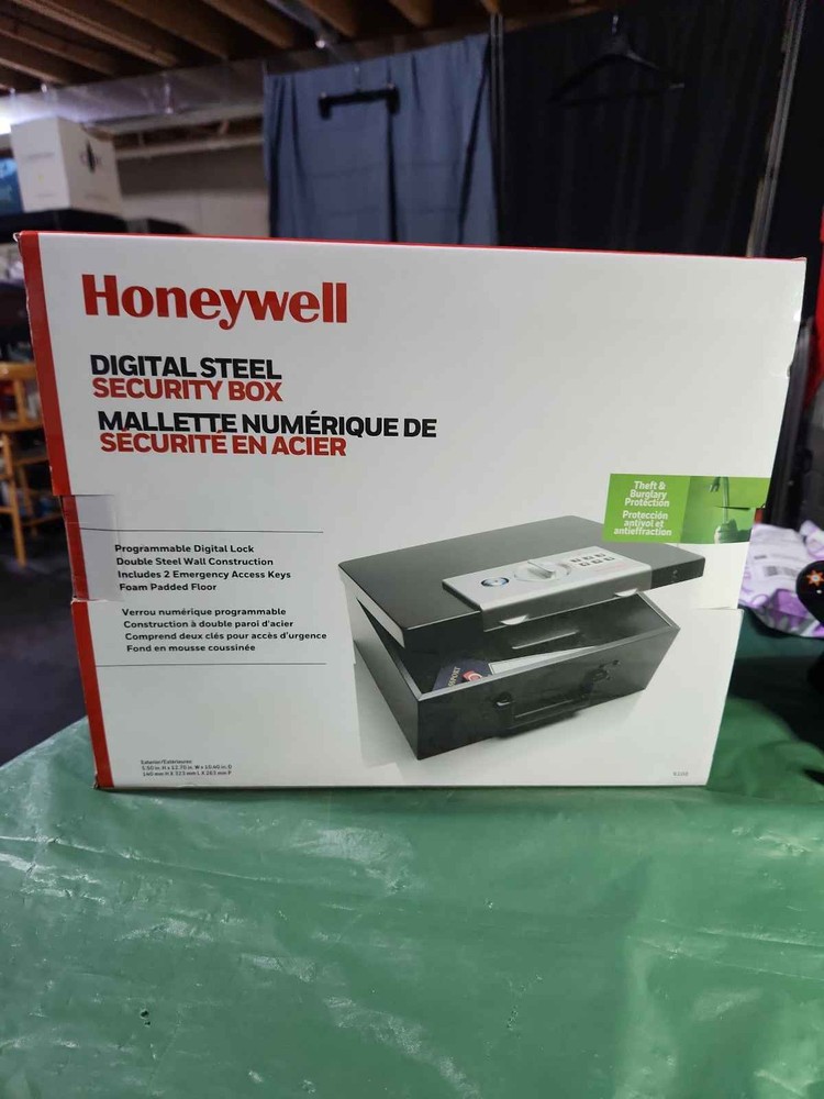 Honeywell Digital Steel Security Box Programmable Lock Keys Padded