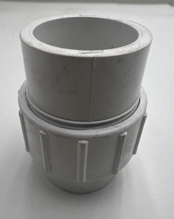 2" PVC Union Coupling Pipe Fitting White Socket X Socket Schedule
