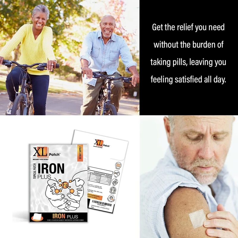 IRON PLUS Vitamin Patch BY XLPATCH (30-DAY SUPPLY)