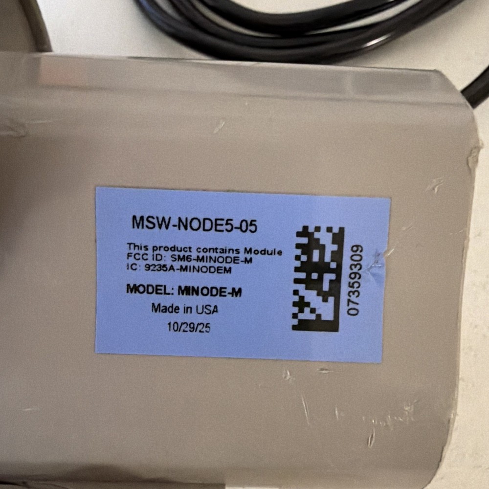 Mueller MSW-NODE5-05 Wireless Node Module MNODE-M Gray USA Cable