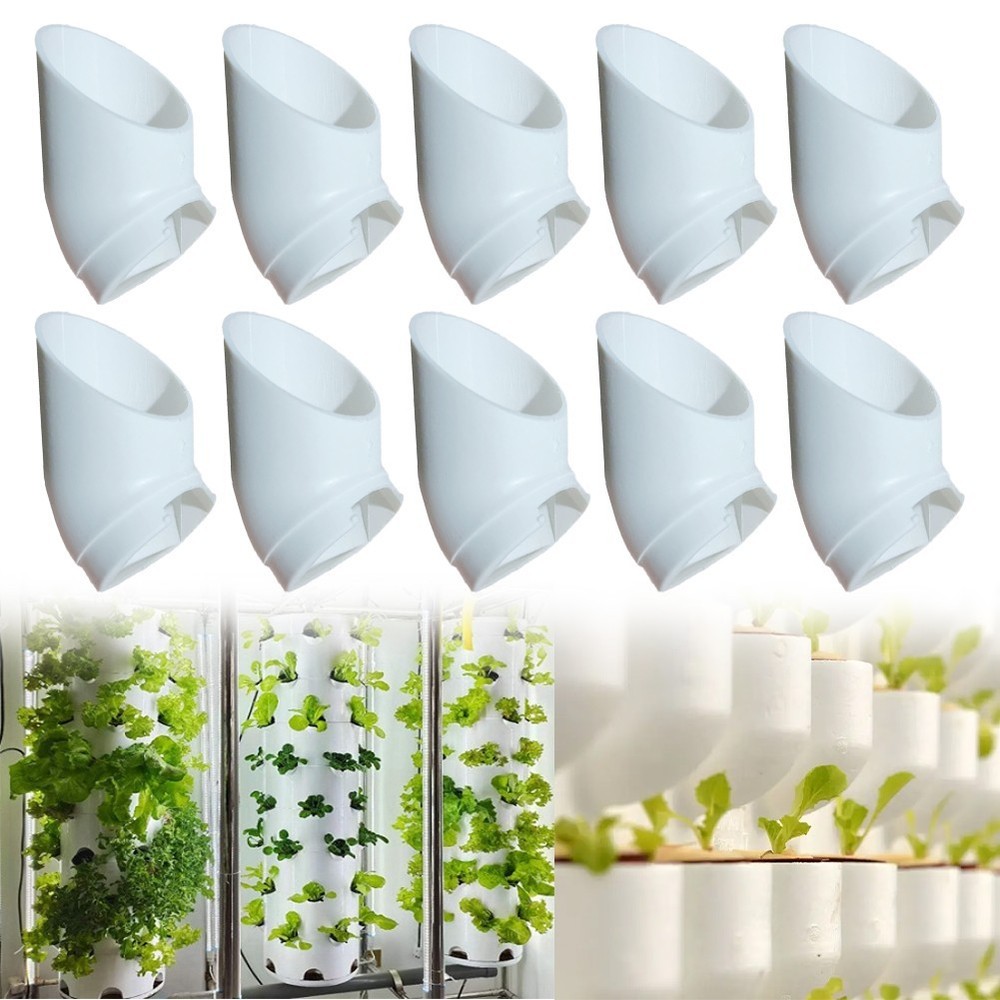 10 PVC Column Planting Cups for Optimized Space Utilization in Gardens
