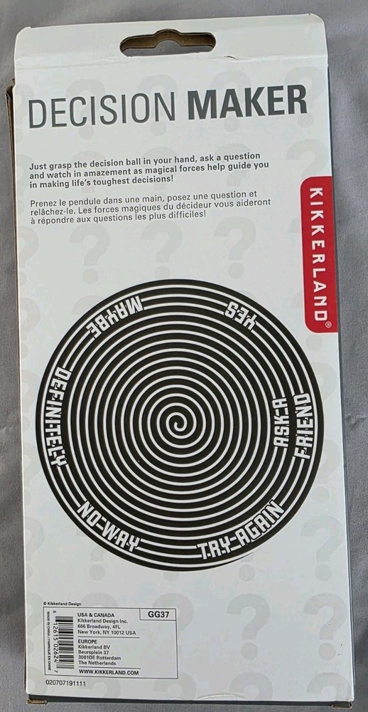 Kikkerland Desktop Decision Maker Toy - OPEN BOX-