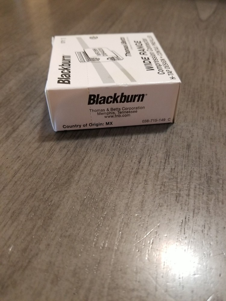25-PACK THOMAS & BETTS BLACKBURN WR399 WIDE RANGE COMPRESSION CONNECTOR H-TAP