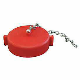 Moon American 664-252 Fire Hose Red Hose Cap 2-1/2" NH Plastic