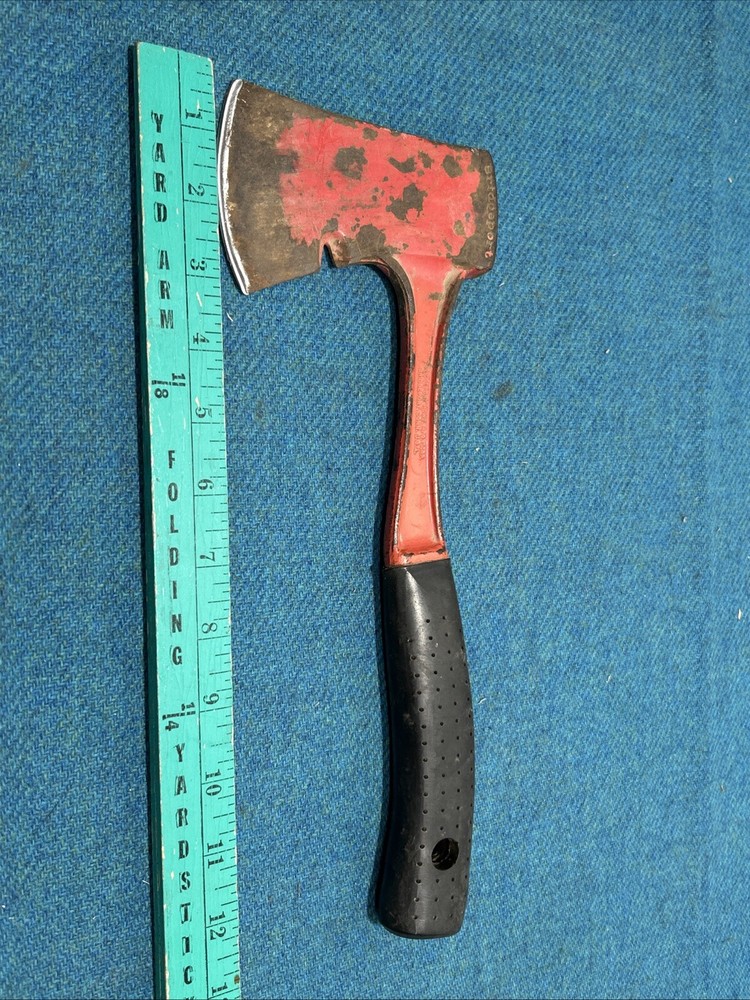 Vintage Bridgeport Metal Handle Hatchet Axe