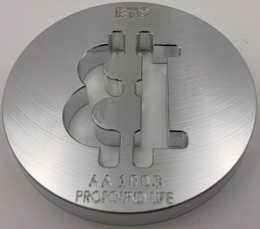 Commemorative Bitcoin BTC Crypto Token - Aluminum