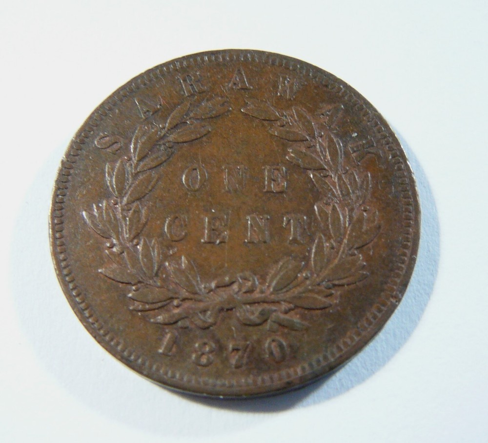 Sarawak 1870 One Cent