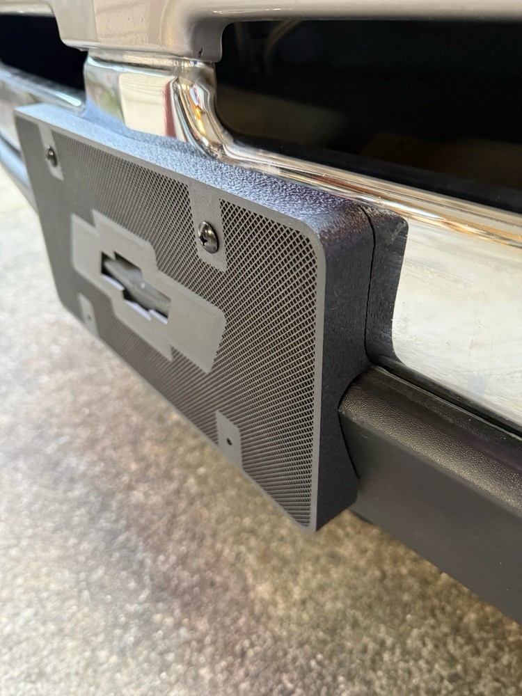 2003-2007 Front License Plate Bracket Chevrolet Silverado Flat Mounting Surface