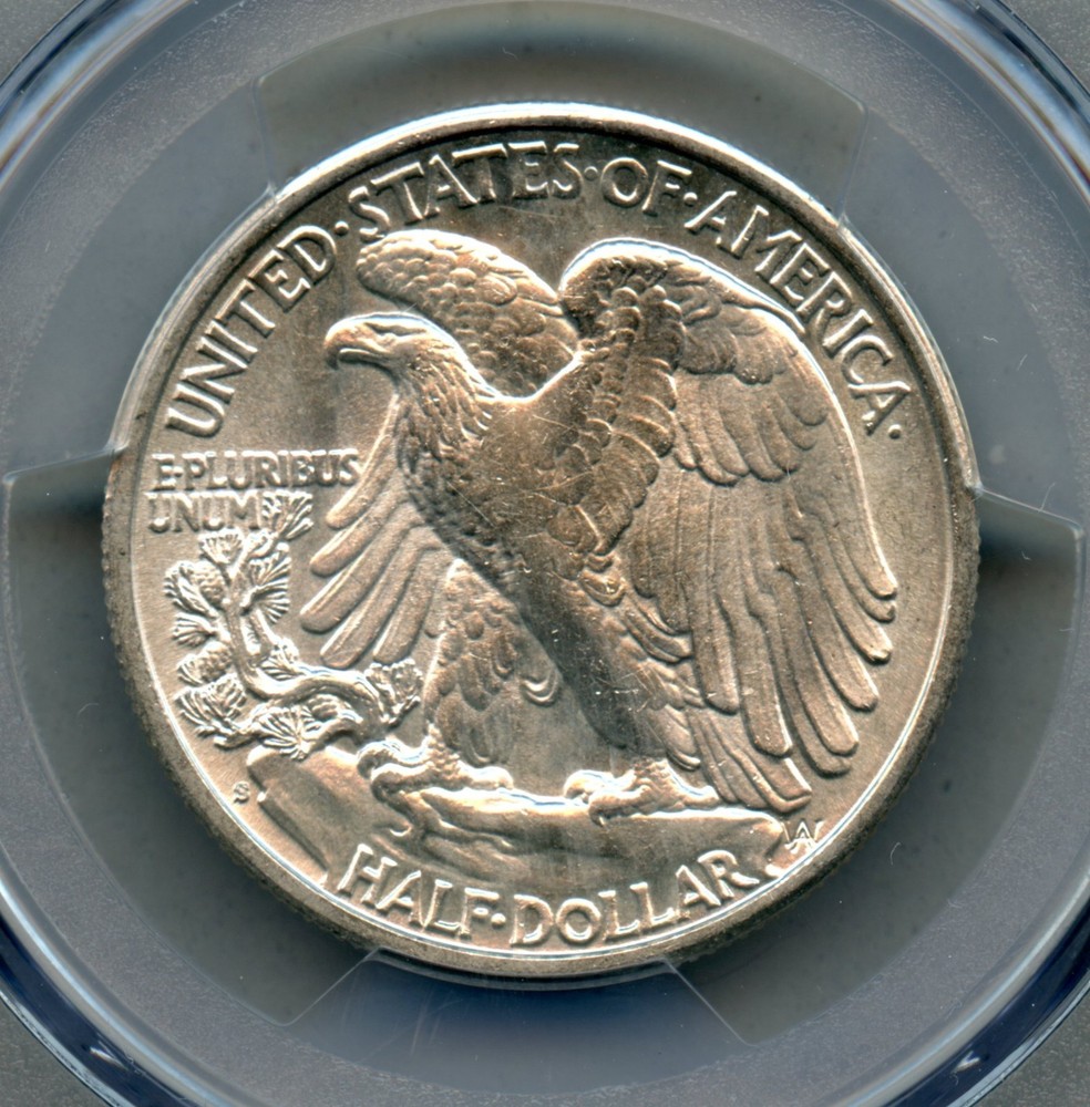 1941 S Liberty Walking Silver Half Dollar PCGS AU 55