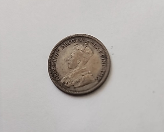 1912 Canada 5 cent silver - Solid AU stk#K975