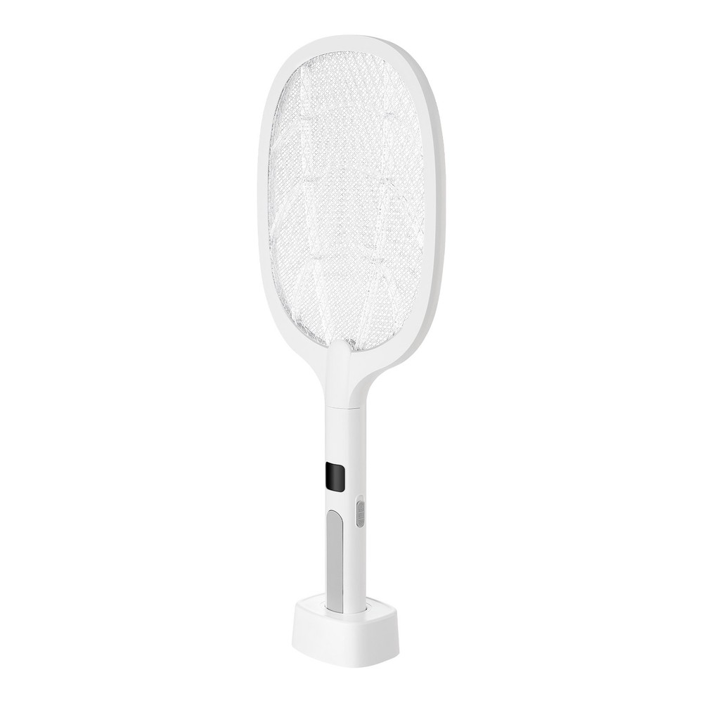 Electric Fly Swatter Zapper Racket 3 Layers Mesh & Digital Screen Display