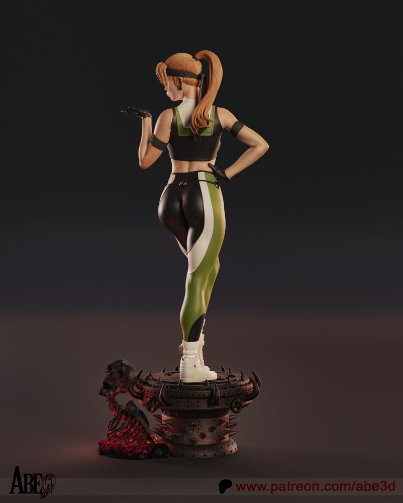 Sonya Blade (MK) Statue 3D Print Unpainted/Unassembled