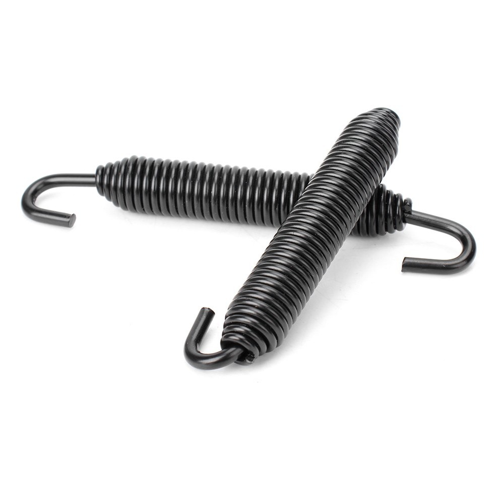 4pcs Universal Motorcycle Long Stainless Exhaust Springs