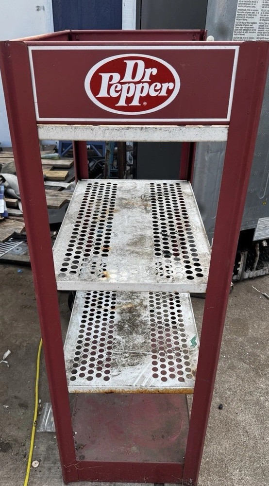 Dr. Pepper Metal Merchandising Display Rack. Very Nice Condition