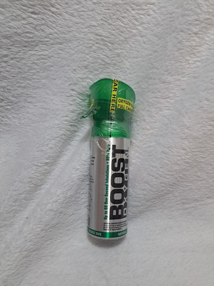 Boost Oxygen Supplemental Oxygen Pocket Size 3 Liters New Sealed