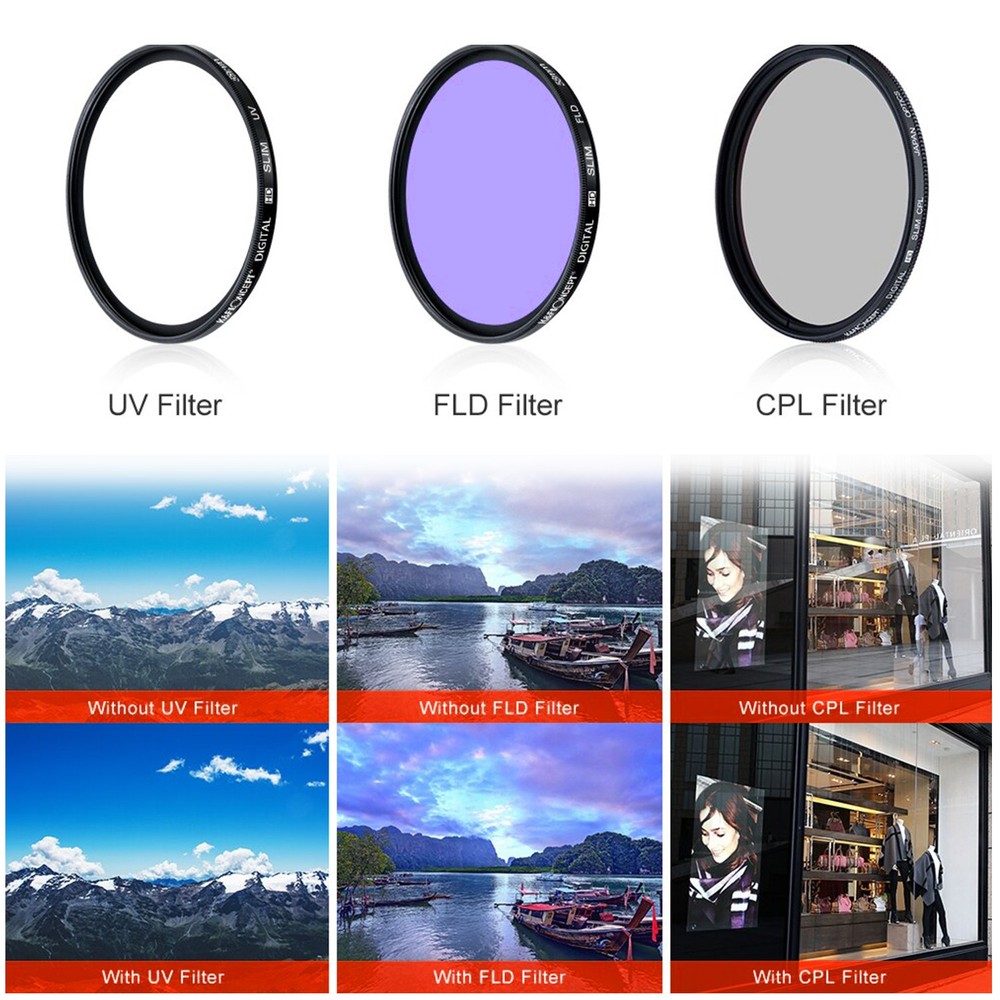 67mm Filter Kit Bundle with Close Up Lens Set, Cleaning Kit, and More