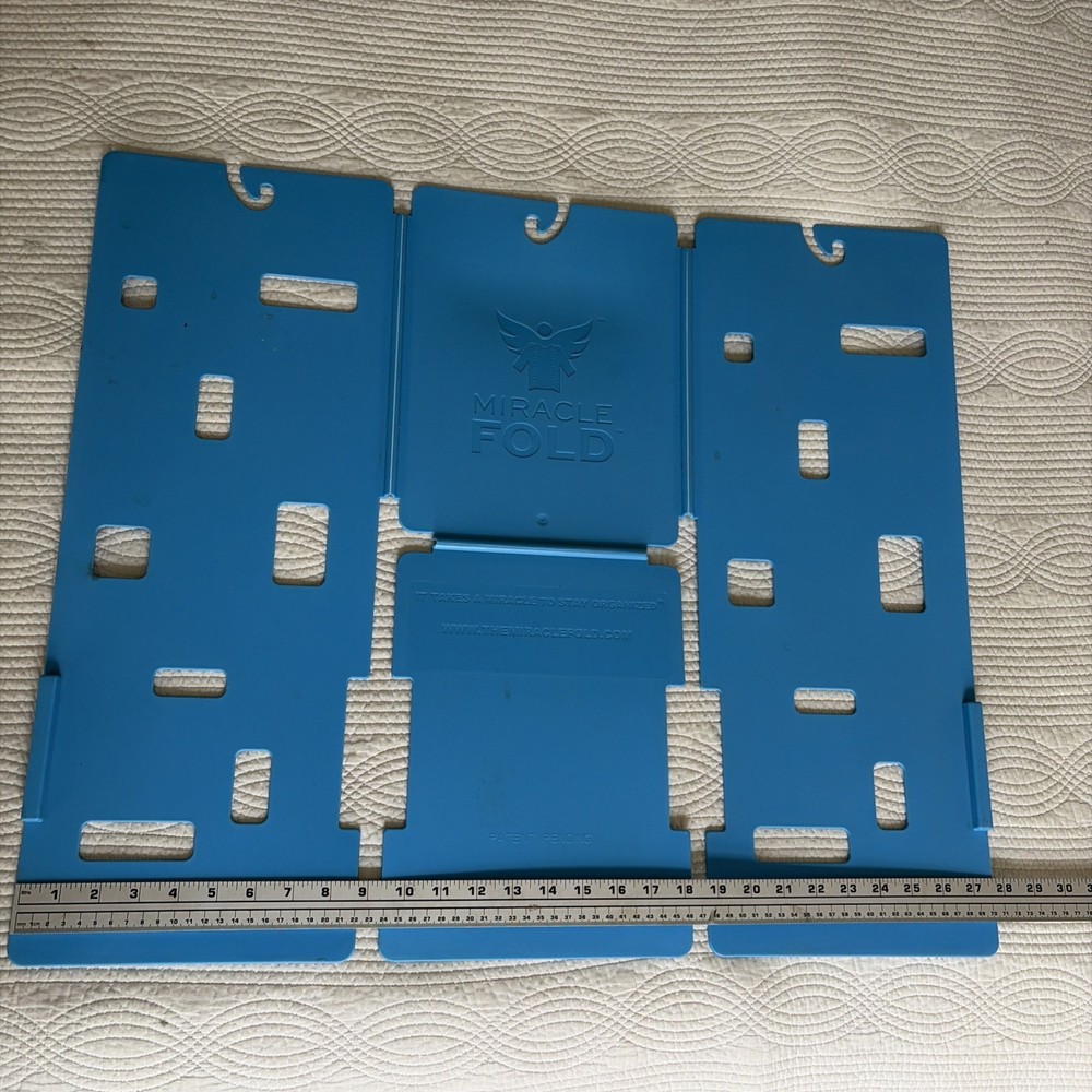Miracle Fold Laundry Folder Bkue( Pre Owned)