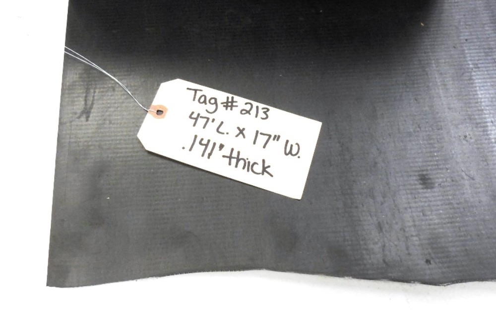 UNKNOWN BRAND CONVEYOR BELT 47' x 17", INTERWOVEN 150 POLYESTER BLACK PVC