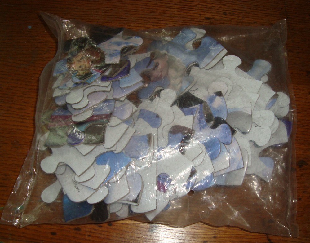 3 Frozen Boxless Sealed Various Piece Count Jigsaw Puzzles