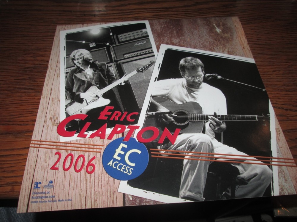 Eric Clapton 2006 Calendar