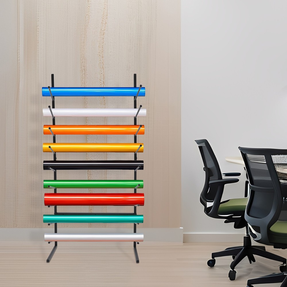 Wall-Mounted Blueprint Storage Rack - Organize Your Plans Efficiently