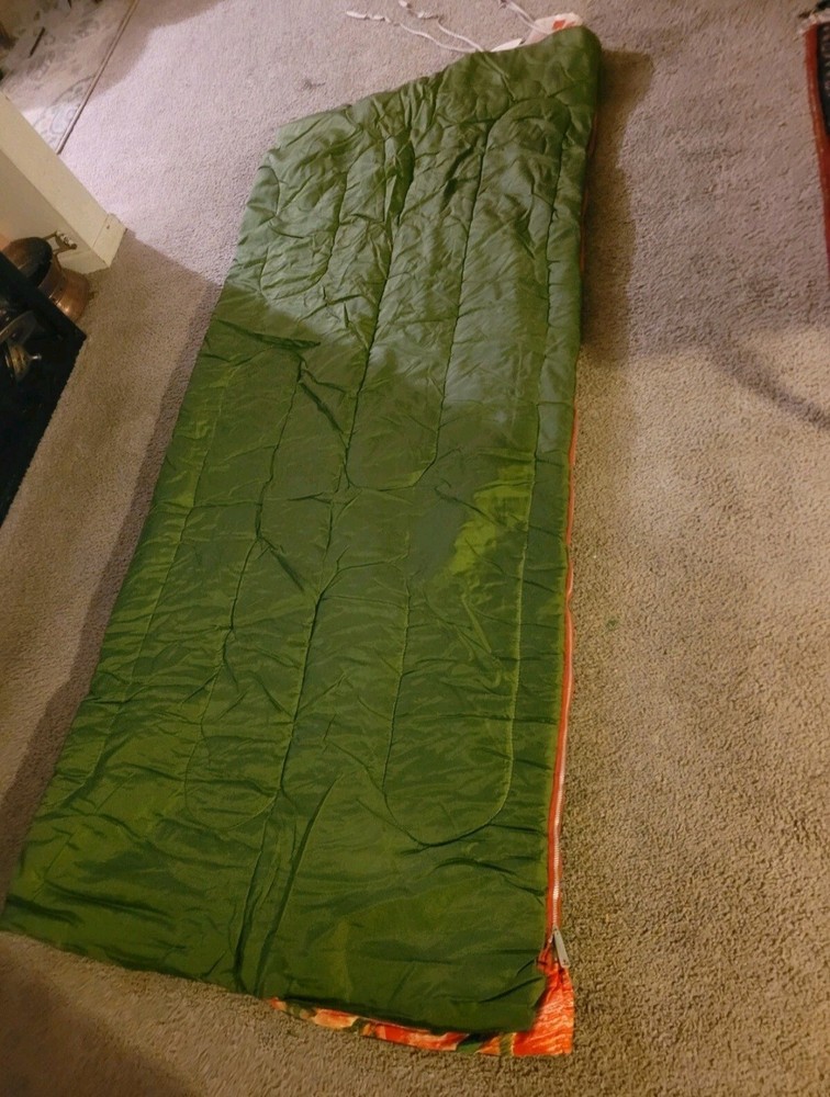 Vintage Green / Red With Ducks Woods Master Sleeping Bag