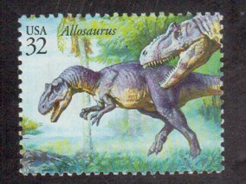 Scott  #3136g...32 Cent... Dinosaurs/Allosaurus...2 Stamps