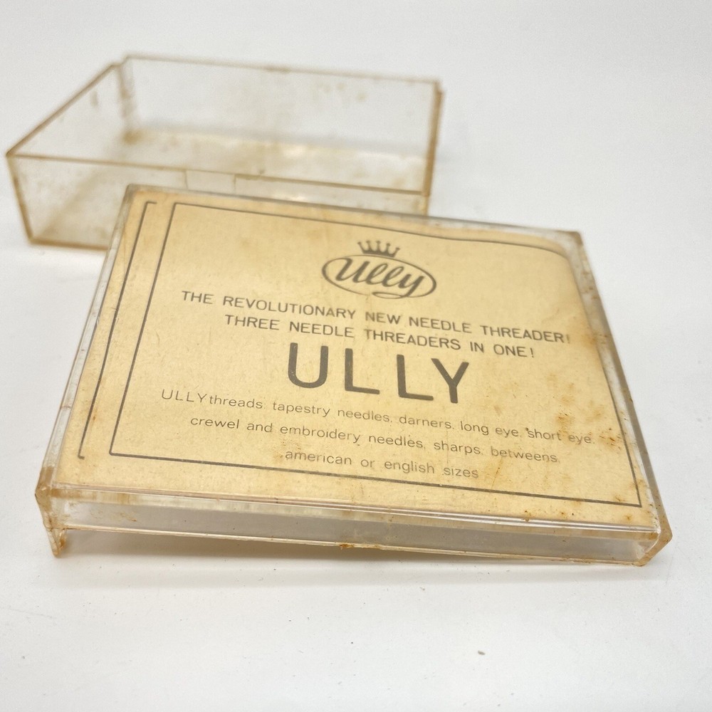Vintage Sewing Tool : ULLY Three-in-One Needle Threader, West Germany