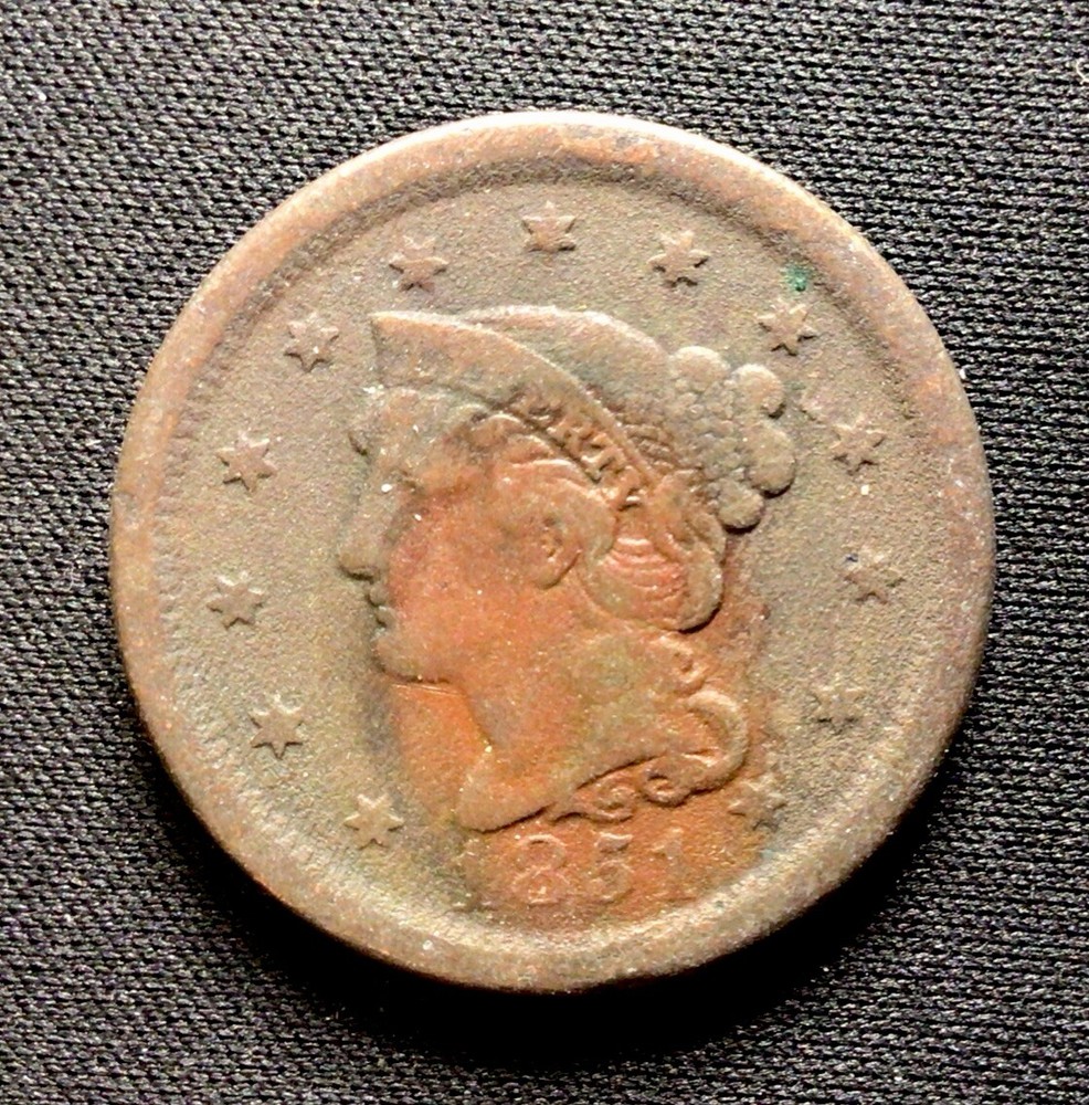 1851 Large Cent Filler! ENN Coins