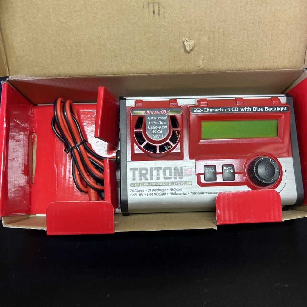 Electrifly Triton 2 Computerized RC Charger Cycler Balancer Discharger READ