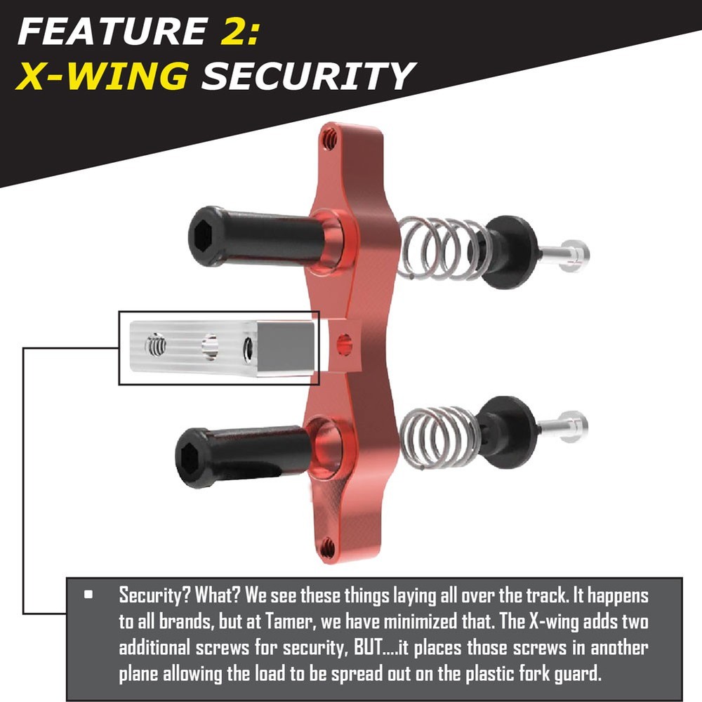 Tamer Double Button Holeshot Hookup System Black HH-3511-K
