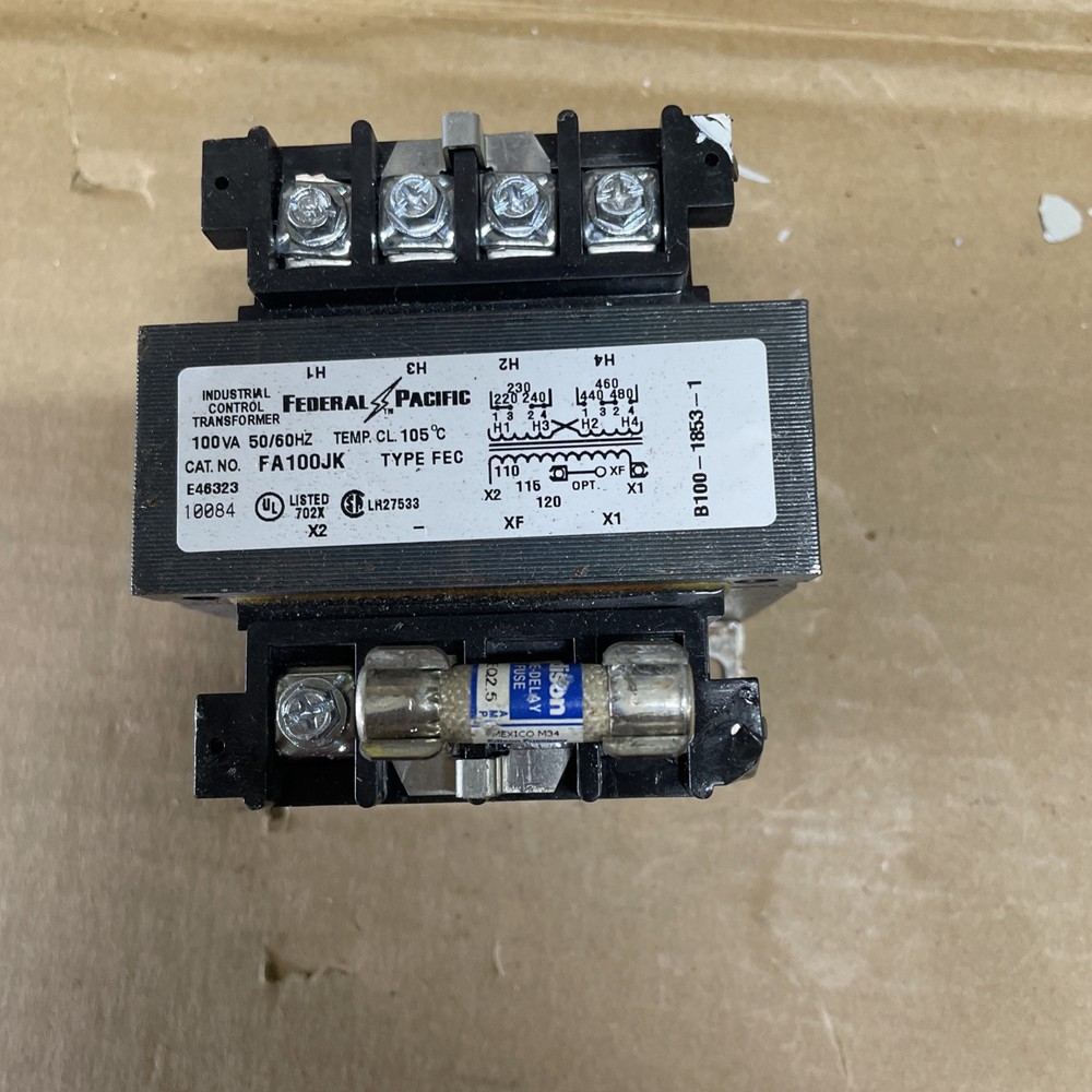 FEDERAL PACIFIC TRANSFORMER FA100JK / FA100JK SEE PICS