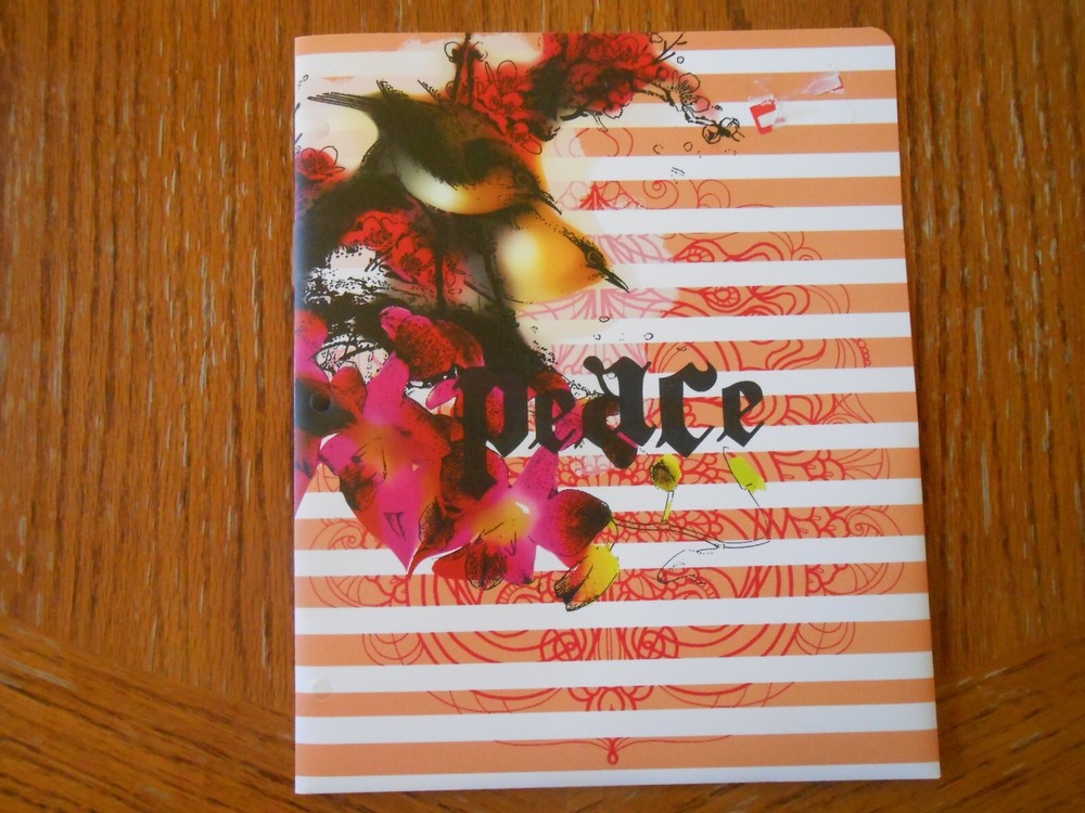 Top Flight PEACE Pocket Folder  NEW
