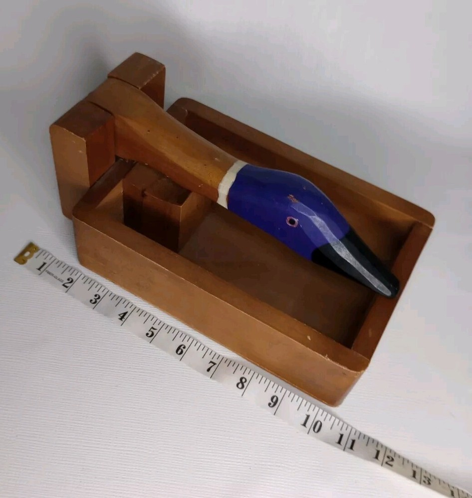 Wood Duck Nutcracker Tray 10"×6"